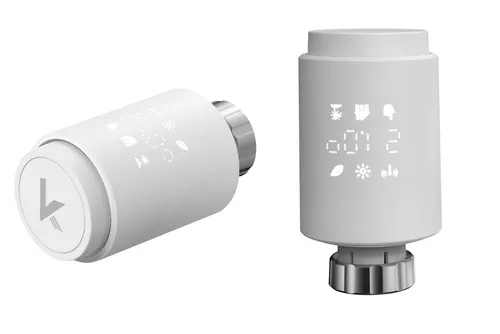 Könighaus Heizkörperthermostat WLAN - Heizkörperthermostat mit WLAN-Funktion, kein Zigbee oder Gateway nötig. Einfach zu installieren und manuell einstellbar, ideal für effiziente Heizungssteuerung in jedem Raum.