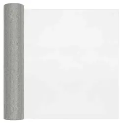 vidaXL Drahtgeflecht 40 x 1000 cm 18 Mesh Edelstahl 201 Silber - Silber