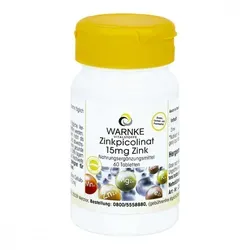 Zinkpicolinat 15 mg Zink Tabletten