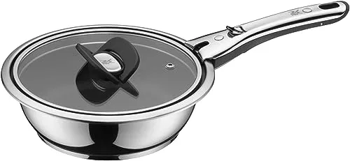 WMF Bratpfanne Ø 20 cm Click&Serve - Hochwertige Bratpfanne aus Cromargan® Edelstahl, induktionsgeeignet und backofenfest bis 260°C, ideal für vielseitige Kochbedürfnisse.