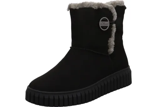 s.Oliver Damen Reißverschluss Schaftstiefel Schwarz von s.Oliver