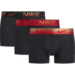 Nike Everyday Essential Herren Unterhose - 3er-Pack in Black Uni Red - Kleidung: Weiche 4-Wege-Stretch-Boxer mit Dri-FIT-Technologie für optimalen Feuchtigkeitstransport und hohen Tragekomfort.