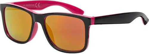 Jungen Mädchen Kinder Sonnen Brille Designer Modern Cool Abgefahren 30547 Rosa-Schwarz