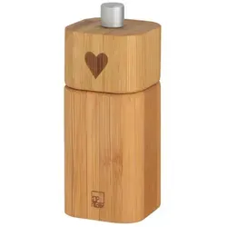 räder Salzmühle Herz Bambus klein