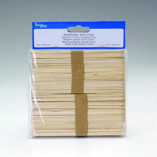 Glorex Bastelhölzer 15 cm, 80 Stück