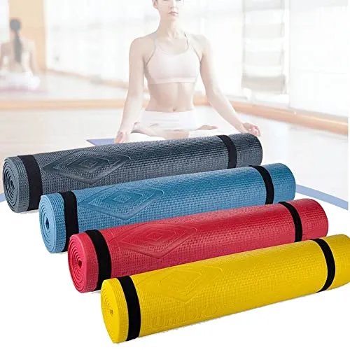 Bakaji Rutschfeste Yogamatte, 175 x 60 cm, hohe Dichte, Matte für Training, Fitness, Aerobic, Fitnessstudio, Gymnastik, mit Schultergurt