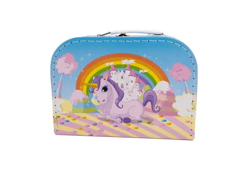 GICO Spielzeug-Arztkoffer Einhorn Hartpappkoffer – Fantasievolles Design für Mädchen- CH20609E