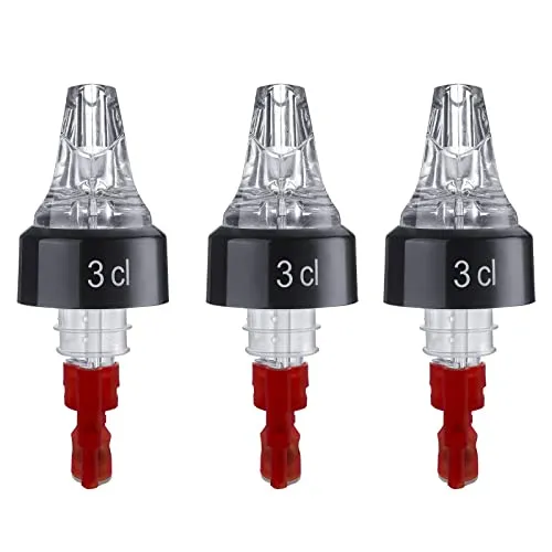 Westmark 3 Dosier/Maß-Ausgießer, Portionierer, Dosierung Pro Ausguss: 3 cl, Kunststoff, Auto-Pour, Transparent, 993071EG