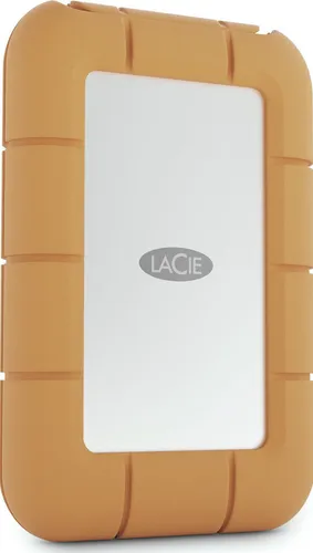 LaCie Rugged Mini SSD 1TB - Robuste externe SSD - Externe Festplatten mit IP54 Schutz, wasser- und staubbeständig, sturzsicher bis 3m, 2000 MB/s Übertragungsgeschwindigkeit und 3 Jahre Rescue Services für Datensicherheit.