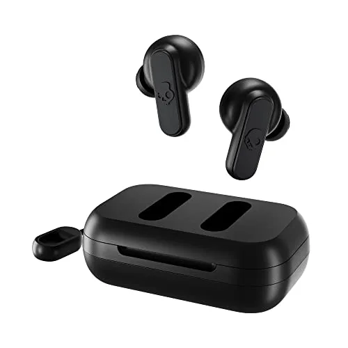 Skullcandy Dime 2 In-Ear True Black Wireless-Kopfhörer - Kopfhörer mit 12 Std. Akku und Geräuschunterdrückung, ideal für Musikliebhaber auf der Suche nach Freiheit und Komfort.