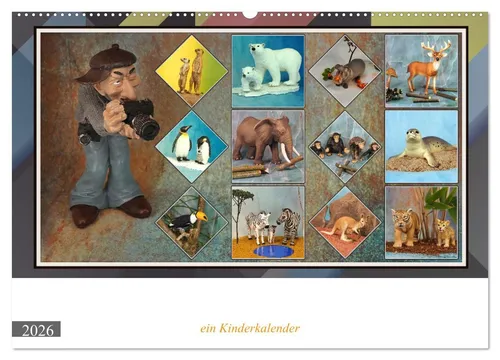 CALVENDO Wandkalender Fotograf auf Pirsch - ein Kinderkalender (Wandkalender 2026 DIN A2 que