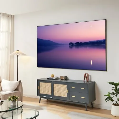 [en.casa] Leinwand Beamer Väkhoga 100 Zoll - Erleben Sie beeindruckende Kinomomente mit dieser 100 Zoll Projektionsleinwand. Ideal für Filme und Gaming – schnell und einfach montiert, sorgt sie für gestochen scharfe Bilder und ein stilvolles Ambiente in jedem Raum.