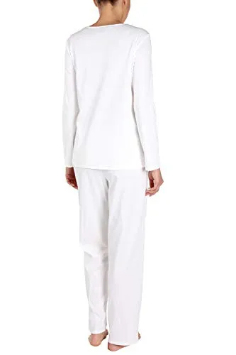 Féraud Damen Zweiteiliger Schlafanzug 3883013, Gr. 38, Elfenbein (Champagner 10044)