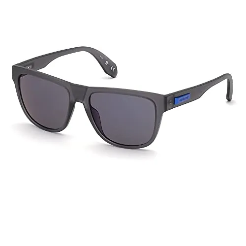 adidas Originals OR0035 Unisex-Sonnenbrille, leichte Sonnenbrille für Damen und Herren, Navigator-Brillenglasform, Blau Verspiegeltes Glas, Grau