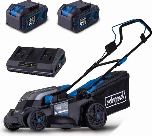 Scheppach BC-MP430-X Akku-Rasenmäher 43cm mit 2x 4.0 Ah Akku