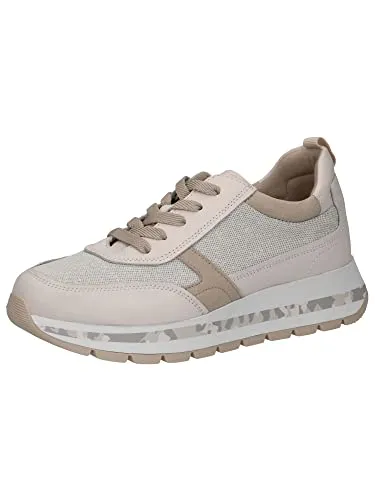 Caprice Damen 9-9-23708-20 Sneaker, Offwhite/Cream, 40 EU - Damen-Sneaker mit G-Weite und weichem Memory Foam Wechselfußbett für optimalen Komfort den ganzen Tag.