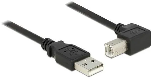 Delock USB-Kabel USB 2.0 USB-A Stecker, USB-B Stecker 2.00m Schwarz 83528