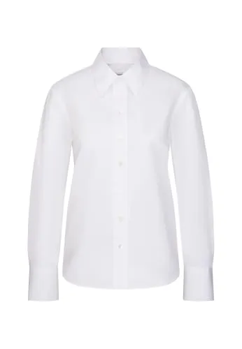 Seidensticker Damen Hemdbluse, Regular Fit, Unifarben, Langarm - Elegante Damenbluse für jeden Anlass: bügelleicht, aus 100% Baumwolle, ideal für Büro und Freizeit. Die taillierte Regular Fit Form sorgt für einen femininen Schnitt und hohen Tragekomfort.