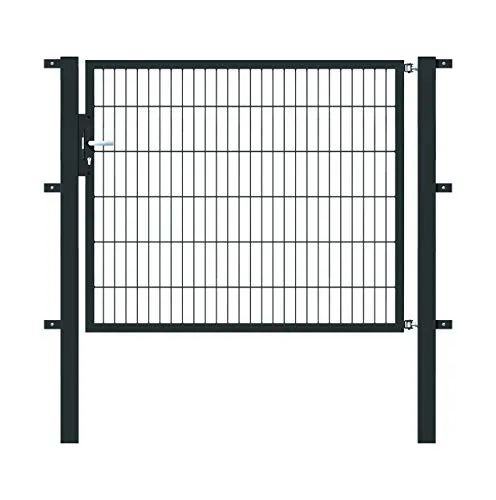 Einzeltor ALBERTS Flexo 150 x 120 cm Typ 6/5/6 - Gartentor aus robustem Metall mit anthrazitfarbener Beschichtung, inklusive stabilen Pfosten – ideal für eine sichere und stilvolle Grundstückseinfriedung.