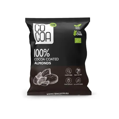 CO COA Mandeln in Kakao Nibs: Zuckerfreie Schokolade