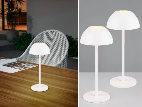 2er SET Akku LED Outdoor Touch Tischlampen