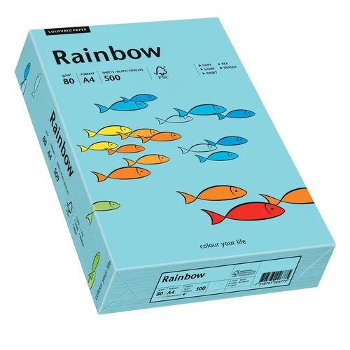 Papyrus Kopierpapier Rainbow mittelblau DIN A4 80g 500 Blatt