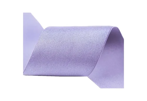 maDDma Satinband Glanz-Satin Gummiband 2m x 5cm Gummilitze 50mm, lavendel