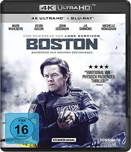 Boston (4K Ultra-HD) (+ Blu-ray) - Spannender Thriller in 4K Ultra-HD, freigegeben ab 16 Jahren, für unvergessliche Filmabende.