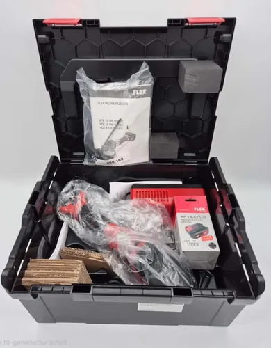 FLEX Akku-Exzenterpolierer XCE 8 125 18.0-EC C - Poliermaschine mit Zwangsantrieb, inklusive 2 x 5,0Ah Akkus und Ladegerät, ideal für professionelle Ergebnisse und vielseitige Anwendungen.