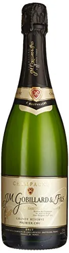 Grande Reserve Premier Cru Brut von Gobillard & Fils 0,75l - Weine – Ein eleganter, fein ausbalancierter Champagner mit Aromen von frischem Apfel und Brioche, ideal für festliche Anlässe und feine Speisen.
