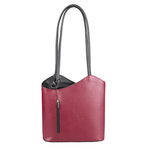 DAMEN echt LEDER Rucksack 2in1 Schultertasche Shopper CityRucksack Reise Urlaub