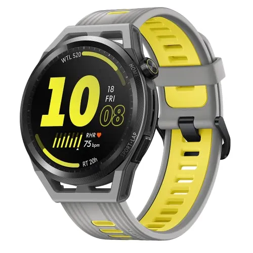 Huawei Watch GT Runner 46mm Smartwatch - Fashion Smartwatch für Herren mit Dual-Band-GNSS für präzise GPS-Positionierung und bis zu 14 Tage Akkulaufzeit – ideal für Sportler und Laufbegeisterte.