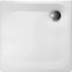 Duschwanne EDURA Quadrat 800x40x800 mm Stahl-Emaille, weiß von LAUFEN