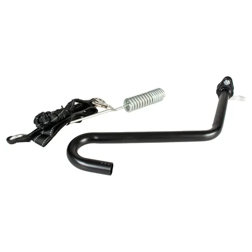 Duvo+ Dog Runner Fahrrad-Führhalter für Hunde - Schwarz - Robuste Fahrradleine mit stabiler Metallhalterung für sicheres Fahren. Integrierte Spiralfeder dämpft ruckartige Züge, Klettverschluss sorgt für zusätzliche Sicherheit. Reflektierende Nähte erhöhen Sichtbarkeit im Straßenverkehr.