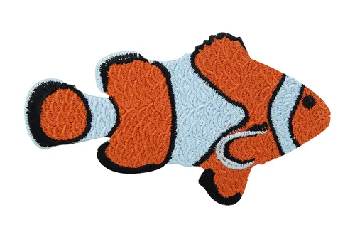 Clown Fisch Patch zum Aufbügeln | Meer Patches, Fisch Aufnäher, Nemo Bügelbilder