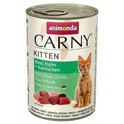 Animonda Cat Carny Kitten Rind, Pute und Kaninchen 400g von animonda