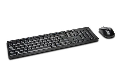 KENSINGTON Pro Fit Wireless Desktop UK K75230UK - Maus-Tastatur-Set mit kabelloser Verbindung, ergonomischem Design und langer Batterielaufzeit für komfortables Arbeiten.
