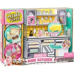 MGA's Miniverse Make It Mini Kitchen - DIY-Küchenspielset - Küchen-Spielzeugsets, kreatives Spielset mit UV-Licht zum Aushärten von Mini-Kreationen und exklusiven Mini-Ofenhandschuhen für Sammler ab 8 Jahren.