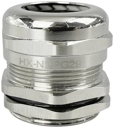 TRU COMPONENTS TC-10302892 Kabelverschraubung PG29 Messing (vernickelt) Metall 1St.