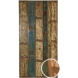 SIT Tischplatte, bunt, 200x100cm aus Massivholz - Zubehör für Möbel: Nachhaltige Tischplatte aus recyceltem Altholz in Vintage Optik, ideal für individuelle Einrichtungskonzepte.