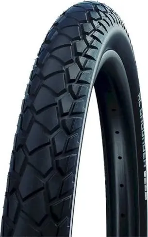 Schwalbe AL GROUNDER - ADDIX Performance Line Drahtreifen 27.5x2.35 - E-Tour Reifen in Schwarz-Reflex, ideal für vielseitige Einsätze und bietet hervorragenden Grip und Komfort auf jedem Untergrund.
