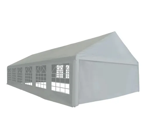 furnicato Partyzelt PE 6x12 m Grau – Wasserdicht und Stabil - Ideal für Hochzeiten, Grillfeste oder Camping. Das Partyzelt aus 100% PE-Material ist wasserdicht, bietet großen Schutz und lässt sich einfach aufbauen. Mit rostbeständigem Stahlrahmen für lange Haltbarkeit.