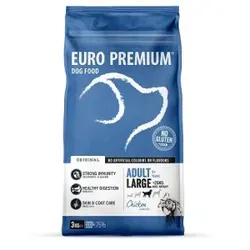 Euro Premium Adult Large mit Huhn & Reis Hundefutter 12 kg