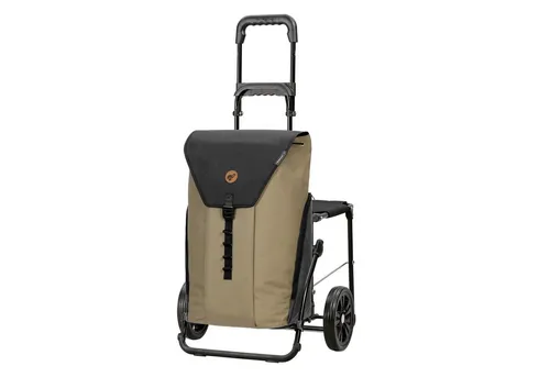 Andersen Einkaufstrolley Komfort Shopper Ture beige, klappbare Ladefläche, belastbar bis 50kg, wasserabweisend