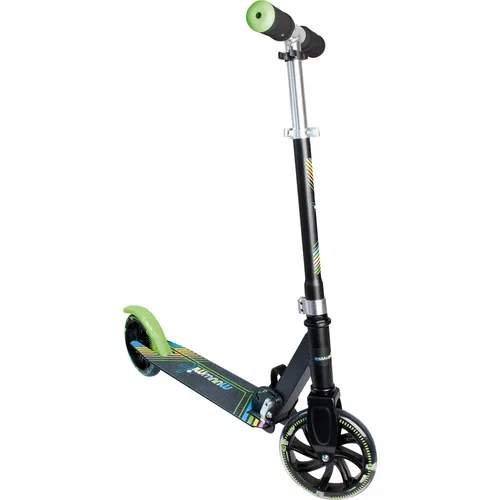 Muuwmi Scooter 180 mit Leuchtrollen in grün von muuwmi