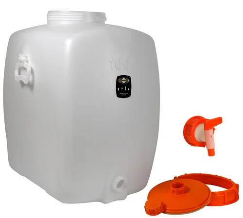 Speidel Getränkefass Kunststofffass Saftfass Oval 100 Liter mit Auslaufhahn NW10