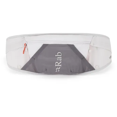 Rab Veil 1 Gürteltasche gargoyle/graphene (GAG) OS - Hüfttasche für den Laufsport, extrem leicht und atmungsaktiv, ideal für Speed Hiking mit sicherem Gurtband und wetterbeständiger DWR-Beschichtung.