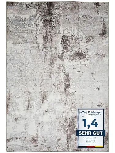 Outdoorteppich LAGO, Grau, 120 x 170 cm - Teppiche – wetterfester Kunstfaser-Teppich ideal für den Außenbereich, pflegeleicht mit Handwäsche und stylischem Design in Grau.
