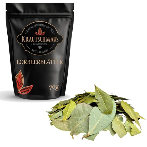 70g Lorbeerblätter getrocknet Krautschmaus Lorbeer Lorbeerblatt Gewürzlorbeer