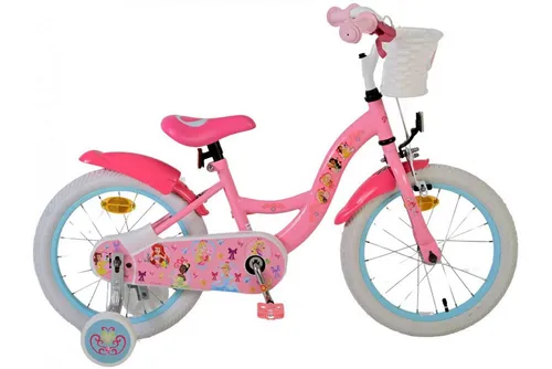 VOLARE Kinderfahrrad Disney Princess, 16 Zoll - Rosa - Externe Festplatten mit Sicherheitsmerkmalen! Das coole Disney Princess Fahrrad bietet Hand- und Rücktrittbremse, abnehmbare Seitenräder und einen bequemen, höhenverstellbaren Sattel für maximalen Komfort und Sicherheit.